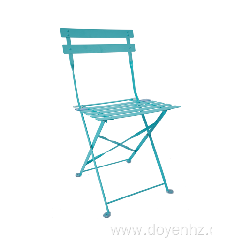 Outdoor Metal Folding Slat Chair(5 Seat& 2 Back)